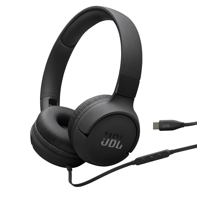 JBL Tune 520 C Headphones Black JBLT520CBLKAM