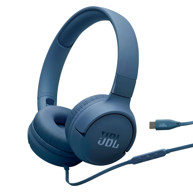 JBL Tune 520 C Headphones Blue JBLT520CBLUAM