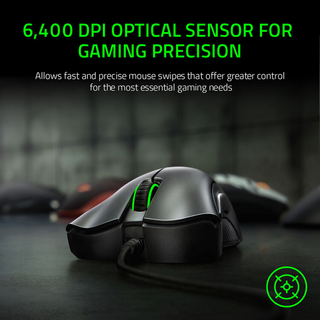 Razer DeathAdder Essential Black Ergonomic RZ01-03850100-R3M1