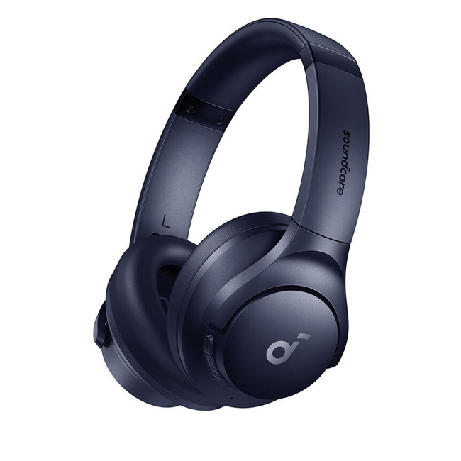 Soundcore Anker Q20i Wireless Hybrid Noise Canceling Over-Ear Headphones Blue