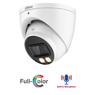 DAHUA DAHUA 5mp Full Colour Dome Camera With MIC IP67 40m DH-HAC-HDW1509TN-IL-A