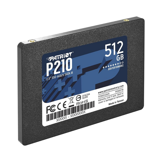 Patriot 512GB SSD 2.5" Hard Drive P210
