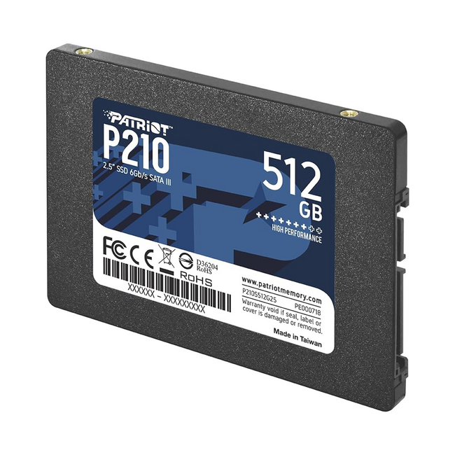 Patriot 512GB SSD 2.5" Hard Drive P210