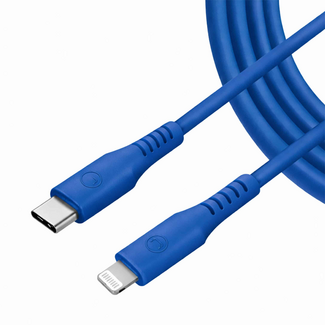 UNNO UNNO Cable Silicone Type C to Lightning - Blue 1.5m - CB4077BL