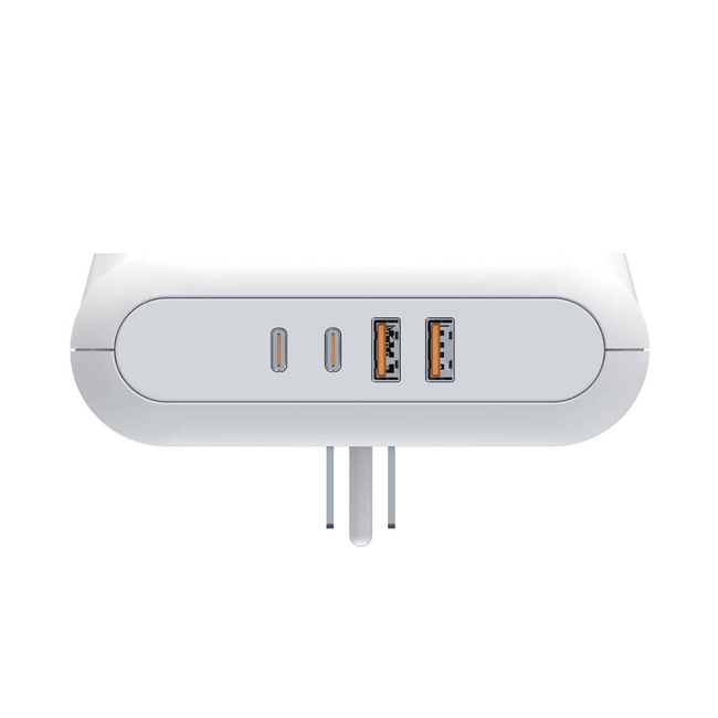 UNNO PowerPod 6-in-1 Swivel Outlets Wall Tap 2A&2C - PW5086WT