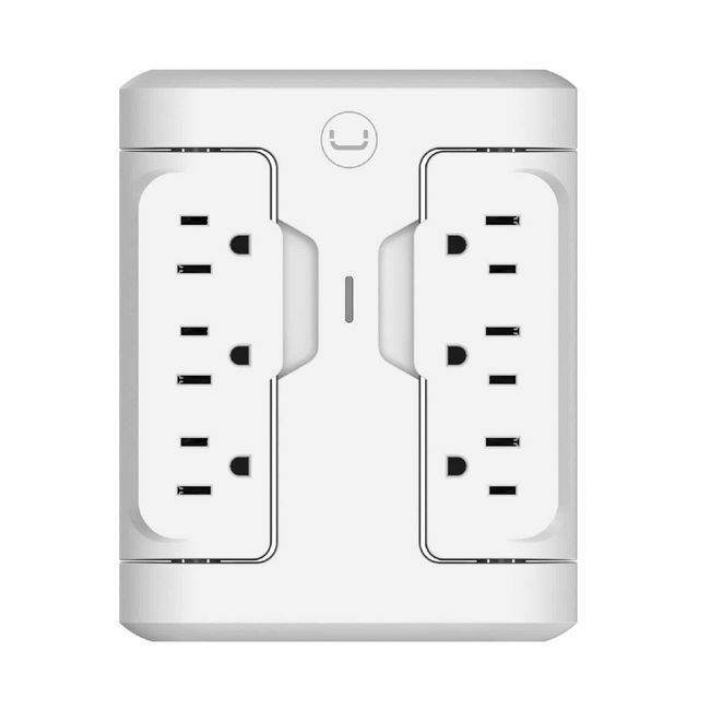 UNNO PowerPod 6-in-1 Swivel Outlets Wall Tap 2A&2C - PW5086WT