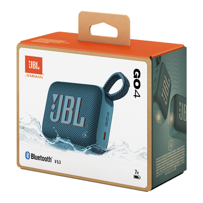 JBL GO 4 Portable Bluetooth Waterproof Speakers (BLUE)