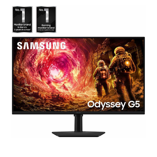 Samsung 27" Odyssey G5 Gaming Monitor 180hz HDMI / DP Adjustable Stand