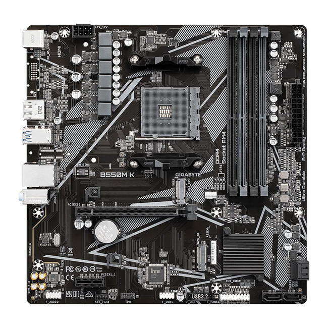 Gigabyte B550M K Ryzen Motherboard AM4 DDR4