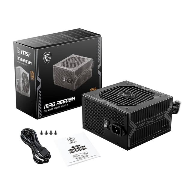MSI 550W Power Supply MAG A550BN 80+ Bronze