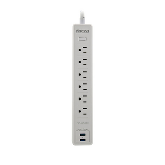 Forza Forza Surge Protector 6 Outlets with 2xUSB 120V/220V FSP-612USBW