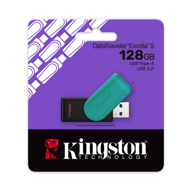 Kingston 256GB Flash Drive USB 3.2 Exodia S Black DTXS/256GB