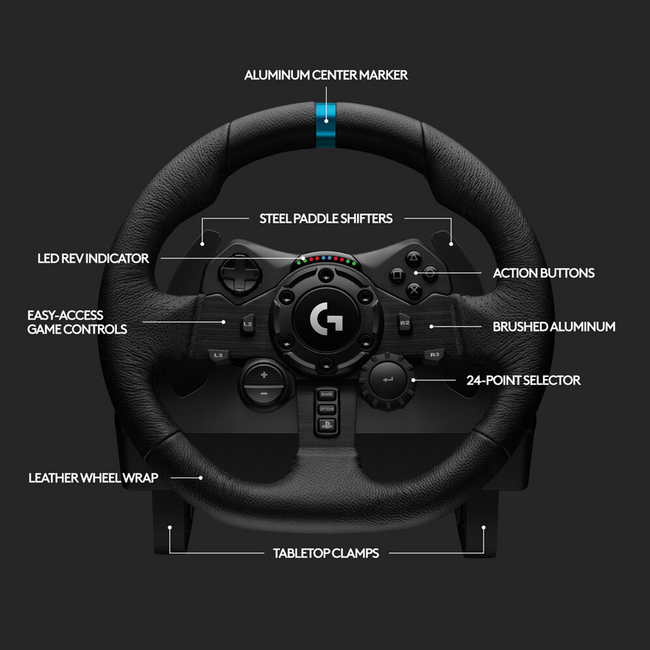 Logitech G923 Racing Wheel & Pedals PS4 & PC 941-000147
