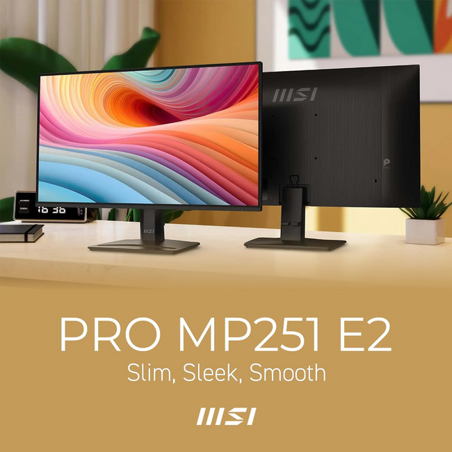 MSI 25" Monitor PRO 120Hz MP251 E2 IPS w Speakers