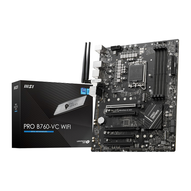 MSI PRO B760-VC WiFi 7 LGA1700 DDR5 Motherboard