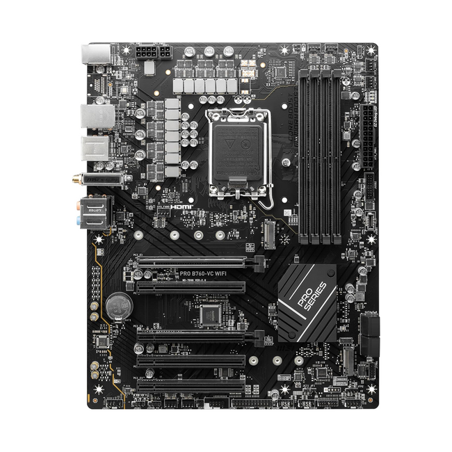 MSI PRO B760-VC WiFi 7 LGA1700 DDR5 Motherboard