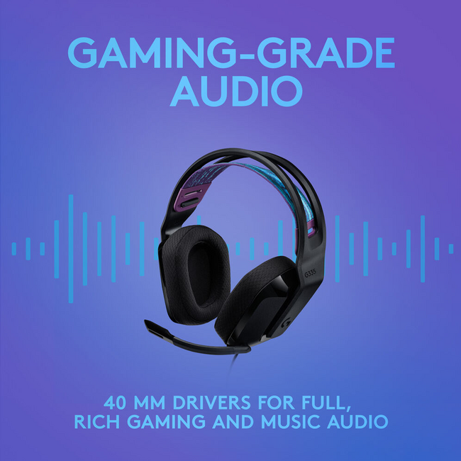 Logitech Gaming G335 Wired Black Gaming Headset 981-000977