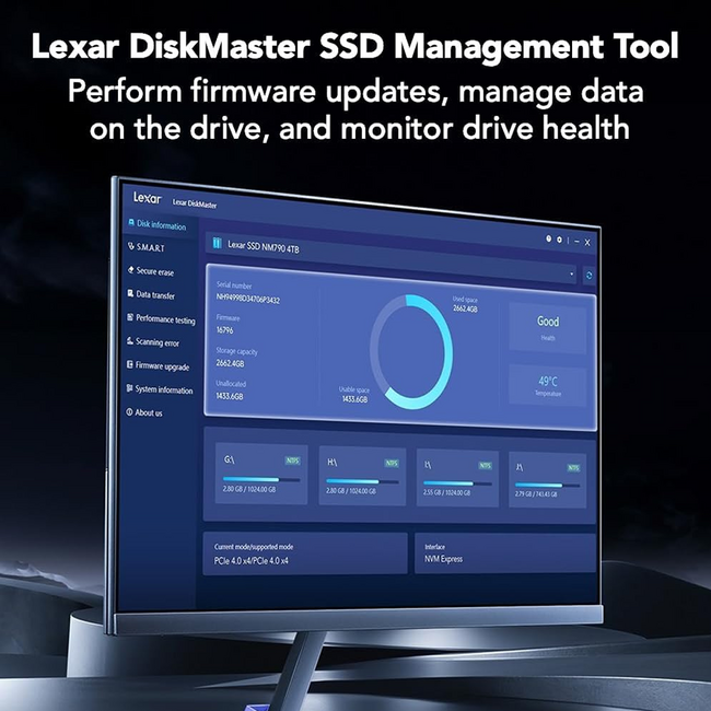 Lexar 1 Tb M.2 2280 Pcie Nvme LNQ780X001T-RNNNG