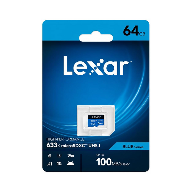 Lexar 64GB MicroSD Card High Performance