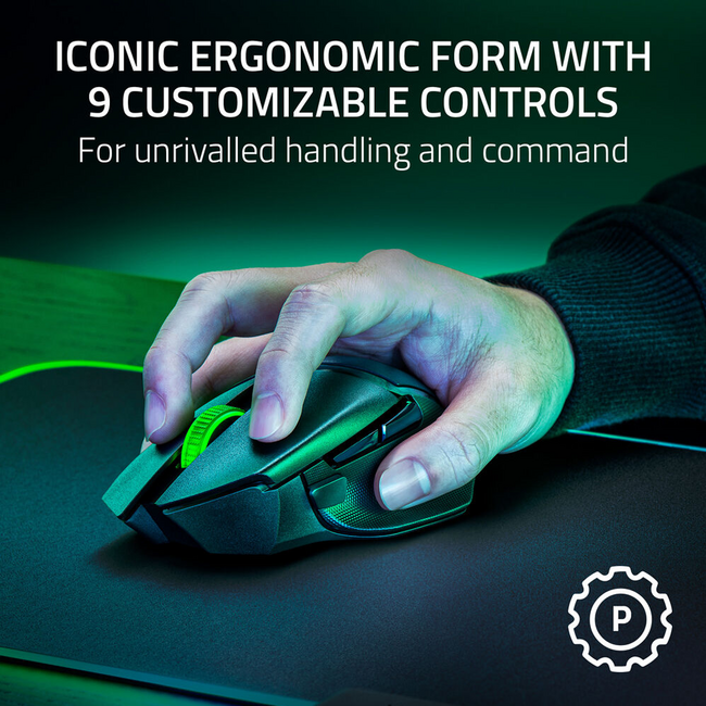 Razer Basilisk V3 X HyperSpeed - Ergonomic Wireless Gaming Mouse