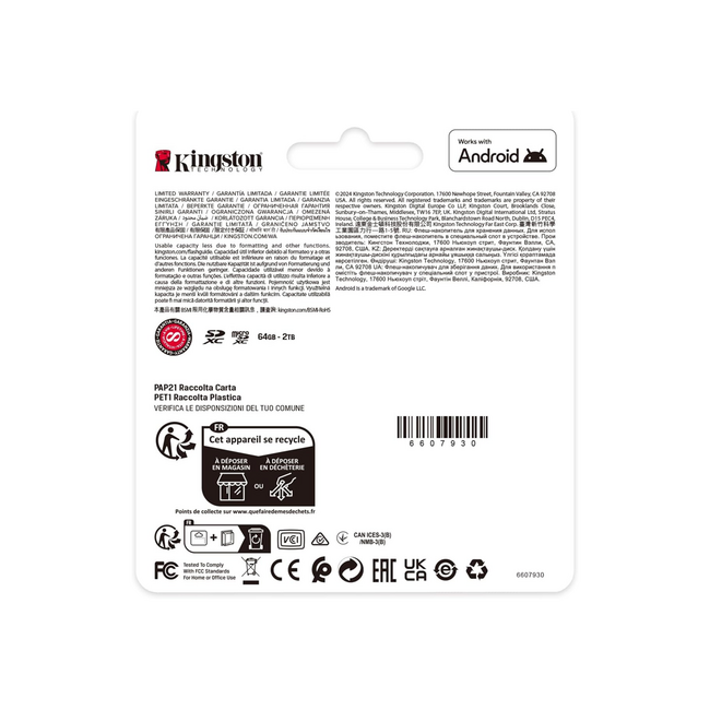 Kingston 128GB microSD Class 10 SDCS3/128GB