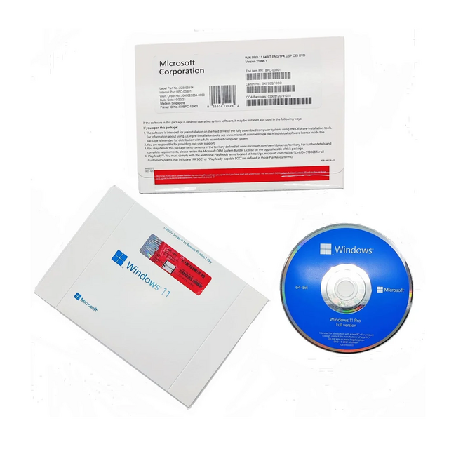 Microsoft® Win 11 Pro 64Bit English 1pk DSP OEI DVD FQC-10528