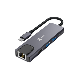 Xtech Xtech 5 in 1 USB-C Hub HDMI Ethernet 2 USB PD XT XTC-572