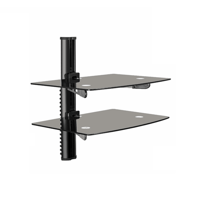 Magnum Wall Mount Dual Tempered Glass Shelves LUX-DVD292