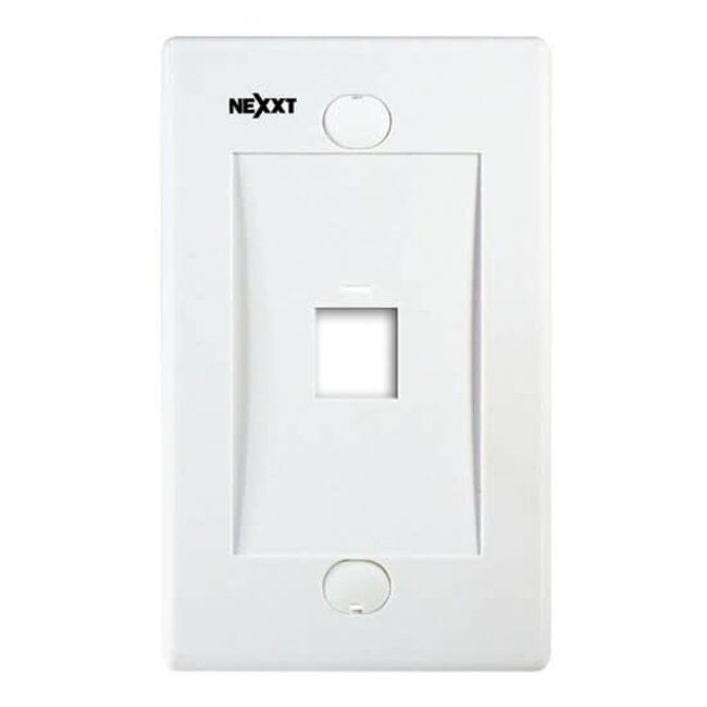 Nexxt 1  Port Face / Wall Plate White