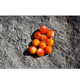 Hevi Beads Bead, 6mm, Blood Vein Orange, 20/Pack