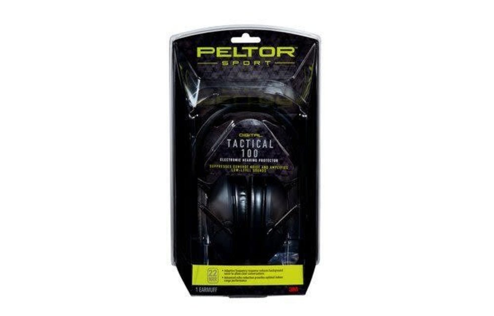 Peltor TAC100-OTH Peltor Sport Tactical 100 Electronic Hearing Protector  Black Sheep Sporting Goods