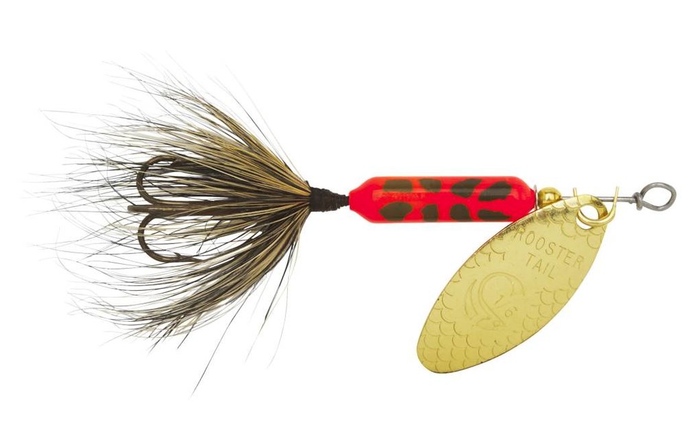 210 FLCD ROOSTER TAIL 1/6 OZ Flo Chartreuse Painted Blade