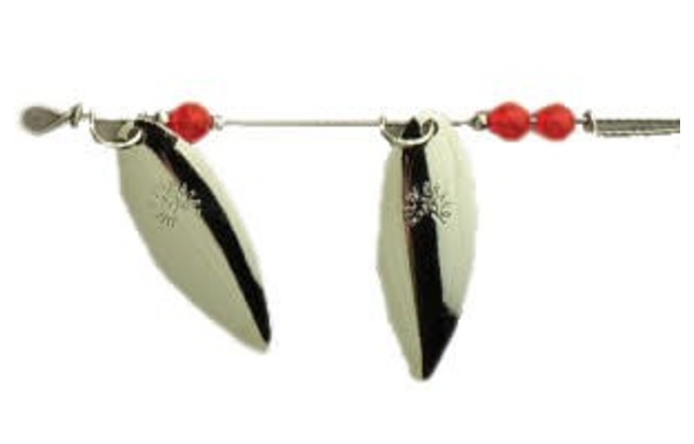 Slim Eli Spinners Double Blade Nickel Size 4.5 -Top Seller