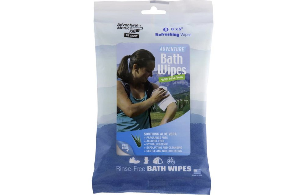 Adventure® Bath Wipes - Travel Size, Pkg./8