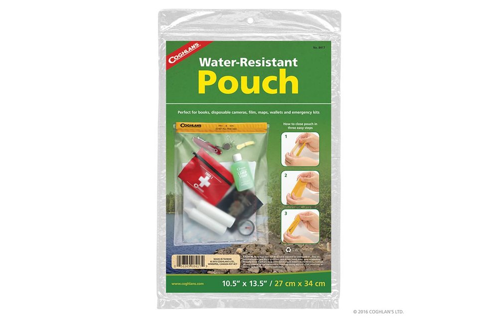 Water Resistent Pouch 10 1/2" x 13 1/2"