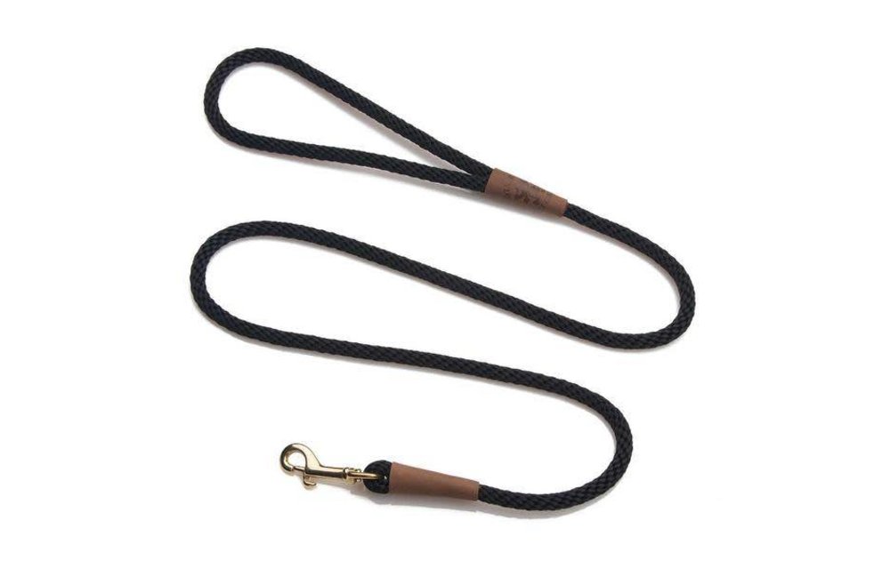 Small Snap Leash 3/8" X 6' - Black