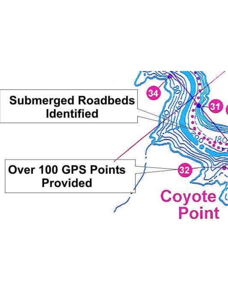 Brownlee Reservoir Fishing Map Brownlee Res - Black Sheep Sporting Goods
