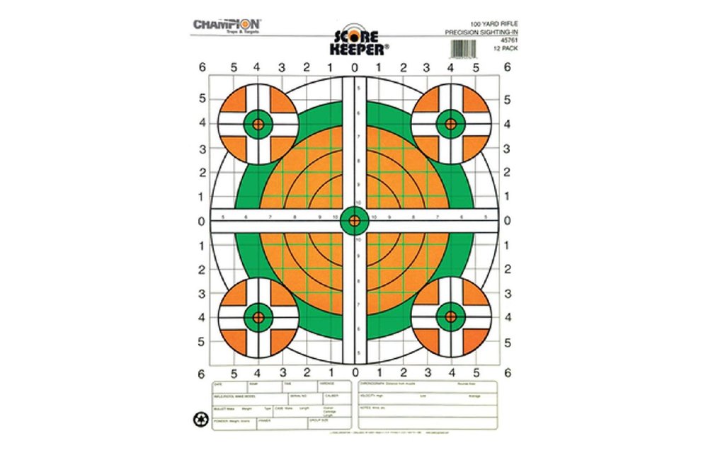 45761 Champion 100 YD SIGHTIN RIFLE, FLOURESCENT (12 PK)