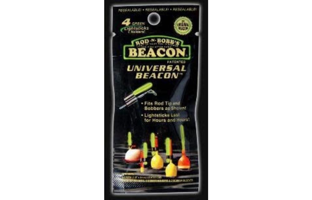 Rod-N-Bobbs W-BB1005B Original Universal Bobber Beacon 4Pk w/Holder