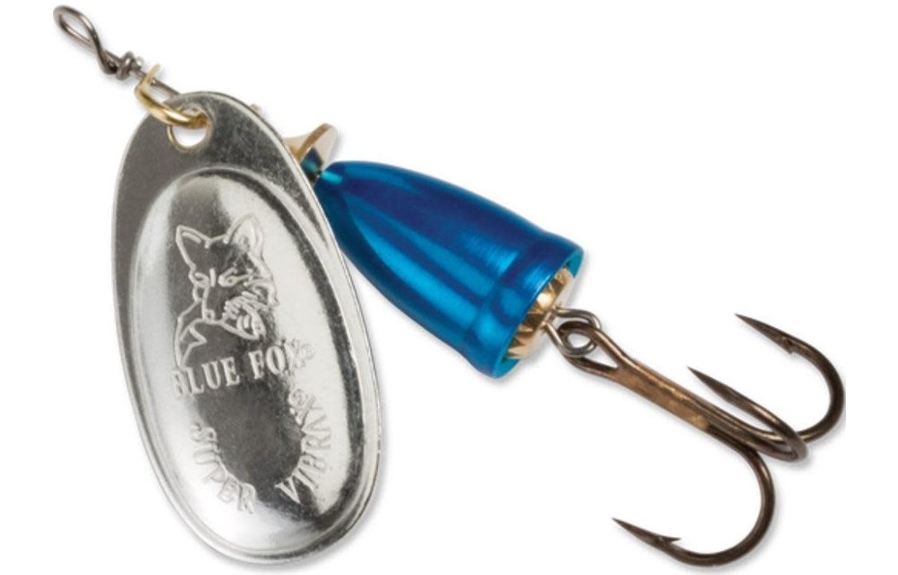 B/FOX SUP VIBRAX, 3/8 OZ SIL/NEON-BLUE