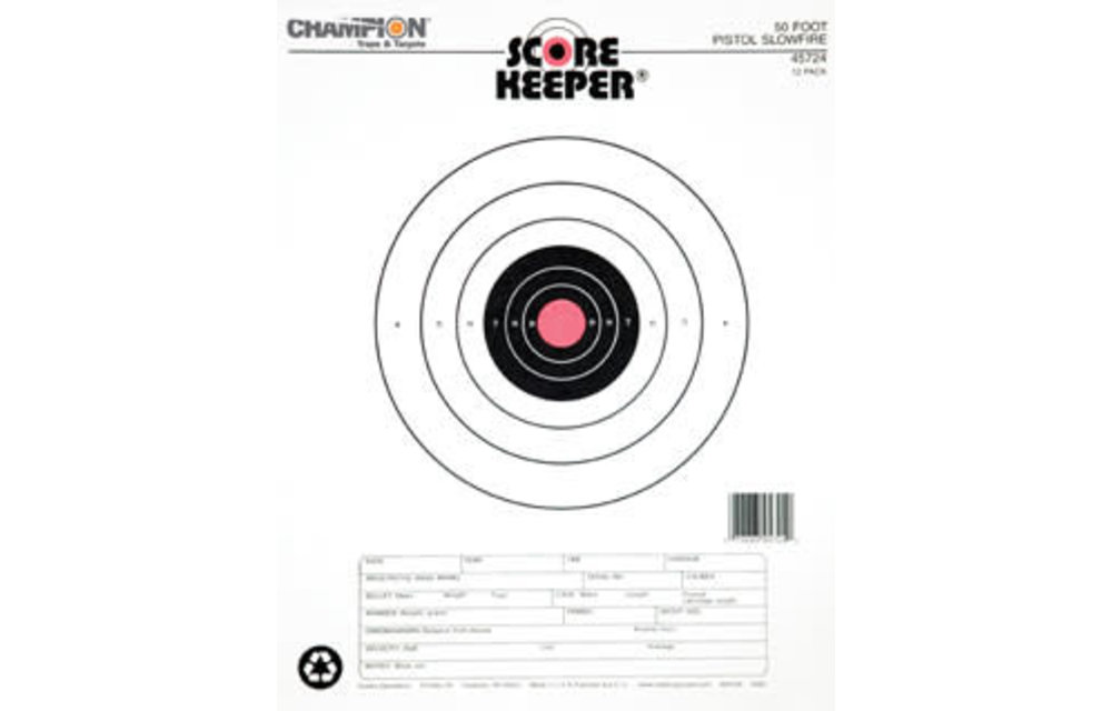 45724 Champion 50 ft Pistol Slowfire O/B 12 PK