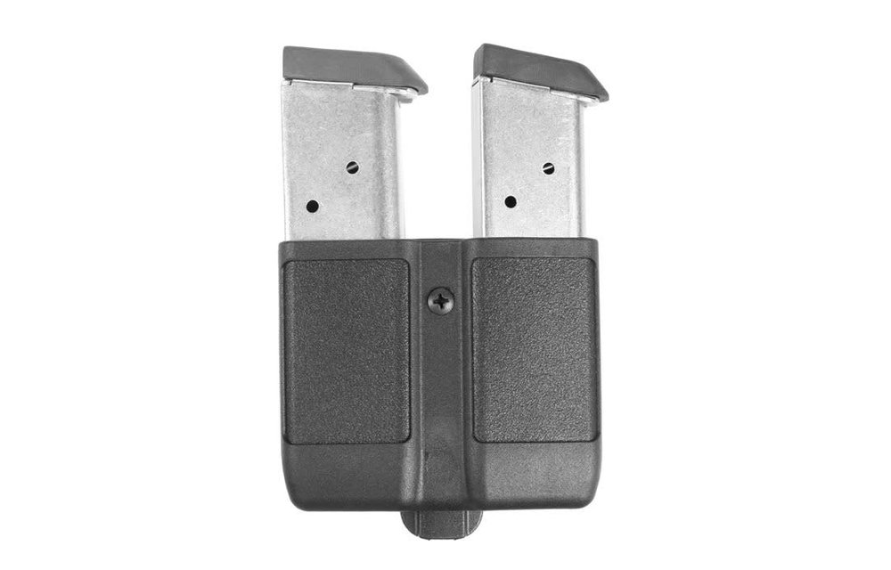 410510PBK Blackhawk Double Mag Case Single Row 9 MM/ 10MM/.40 CAL/ .45 CAL