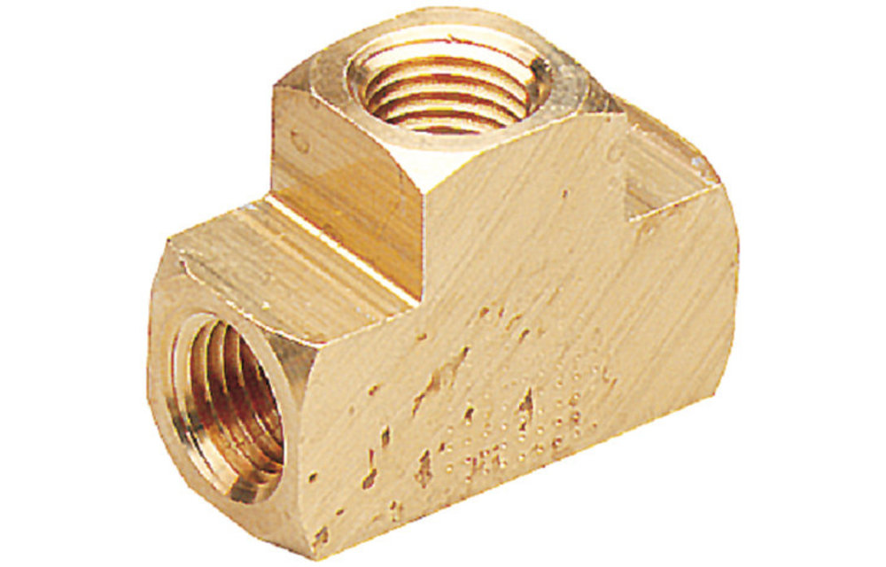 Seachoice Female Brass Tee Fitting 1/4" NPT
