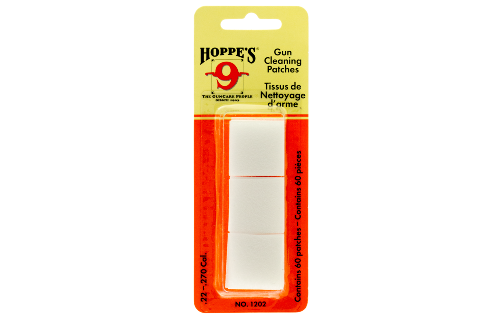 Hoppes 1203 Gun Cleaning Patches .270-.35 Cal 50 Pack