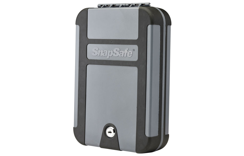 SnapSafe 75212 TrekLite Lock Box Extra Large Personal Safe Key Polycarbonate Black/Gray