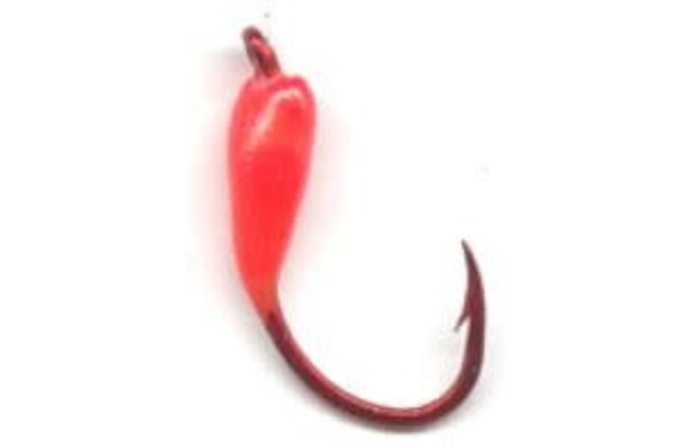Glo® Hooks Red Hook Series, Hot Cerise, Hook Size 4, 2 pack