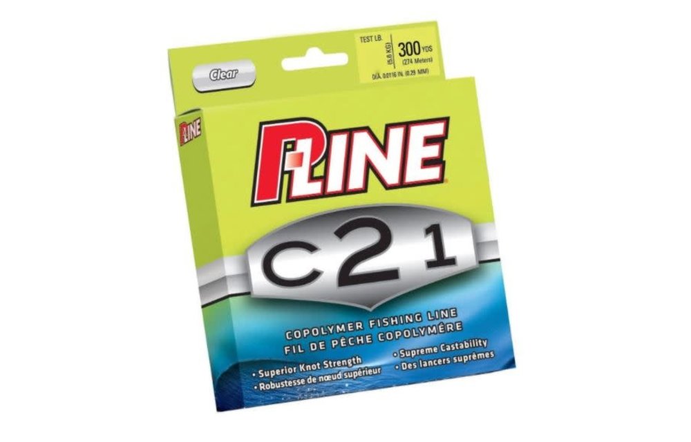 P-Line C21F-8lb C21 Copolymer Fishing Line 8lb 300yd Filler Clear - Black  Sheep Sporting Goods