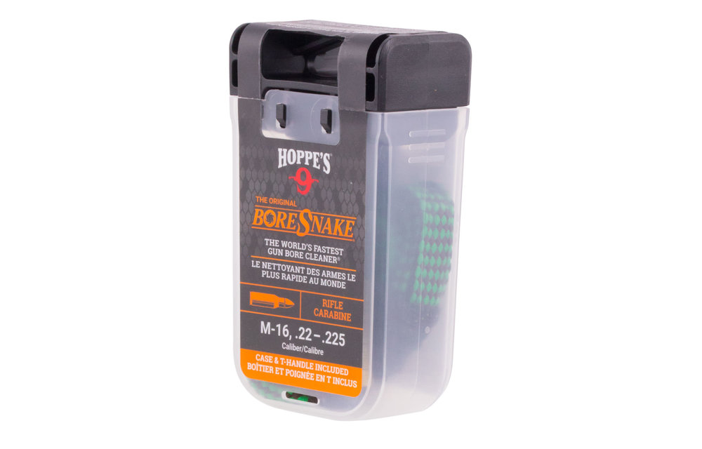HOPPES BORESNAKE, M-16/22-223/5.56 CAL RIFLE W/SNAKE DEN CASE