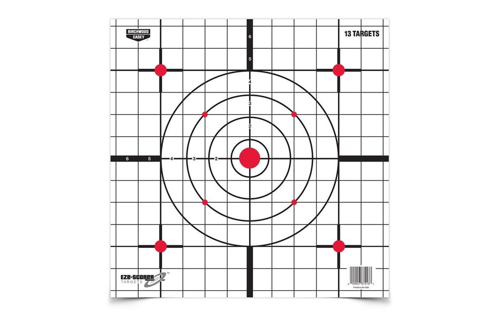 37213 Birchwood Casey Eze Scorer 12" Sight In Paper Target 13 Pack