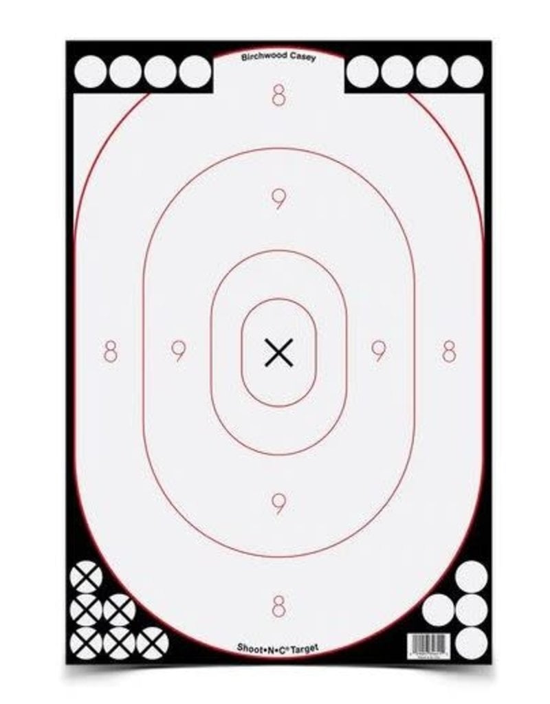 34615 shoot n c 12 x 18 oval white black silhouette 5 targets black sheep sporting goods